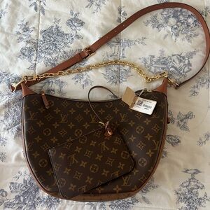 Louis Vuitton Brown Monogram Loop Hobo Bag